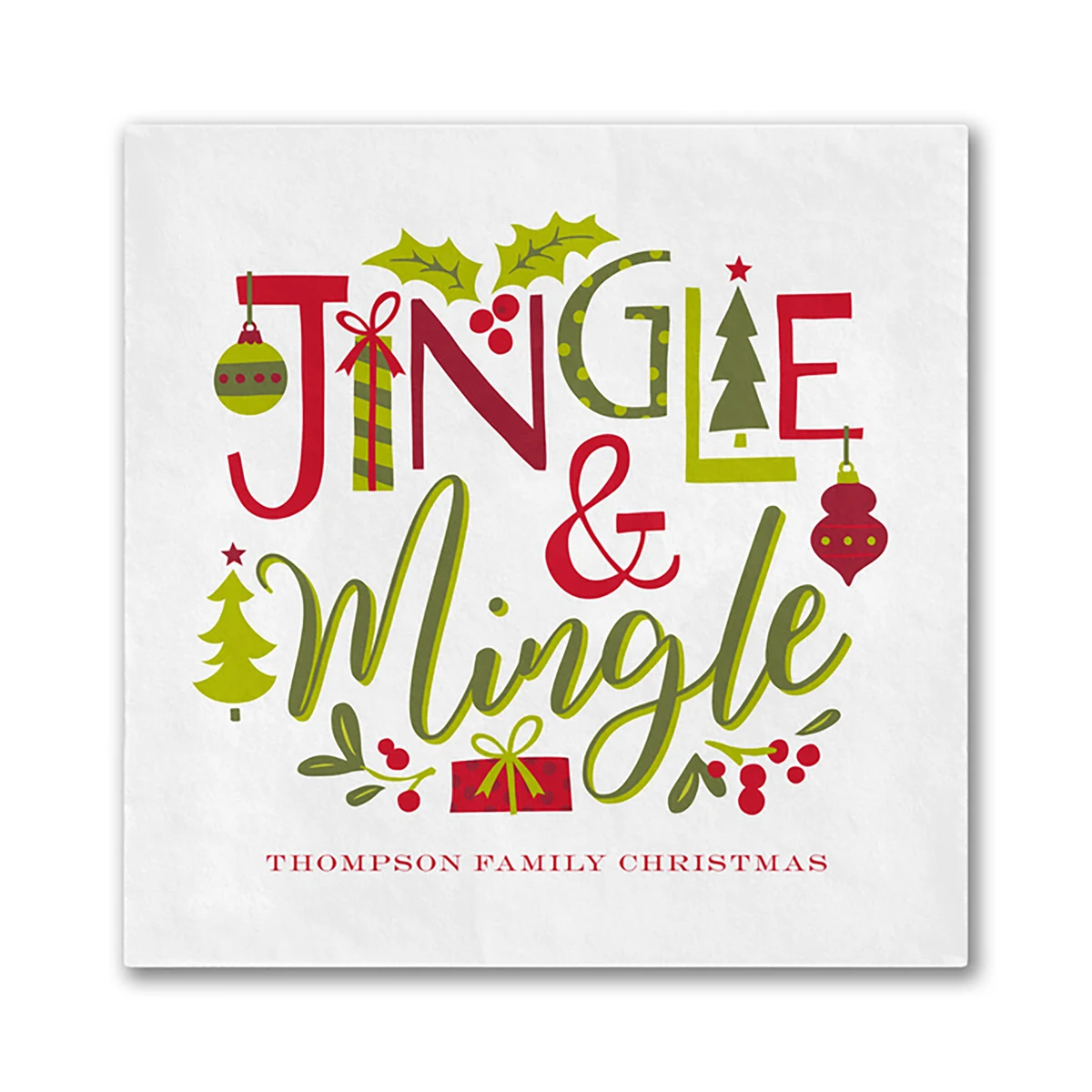 Jingle & Mingle Beverage Ooh La Color Napkin 1