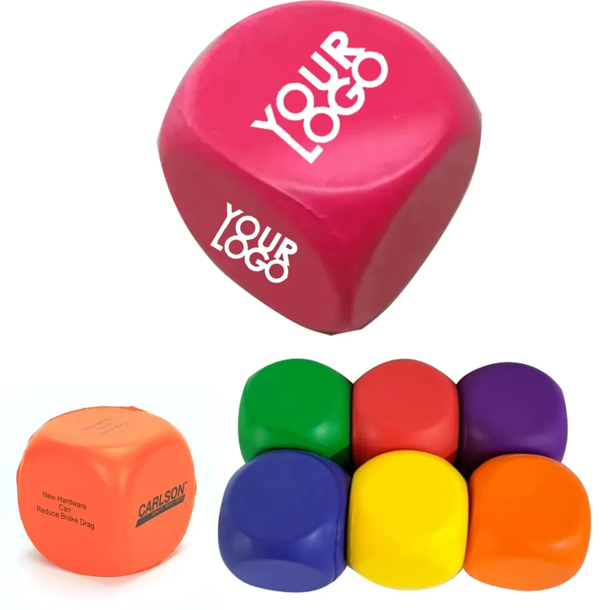 2.2" Squishy Foam Dice Relievers Stress Balls 1