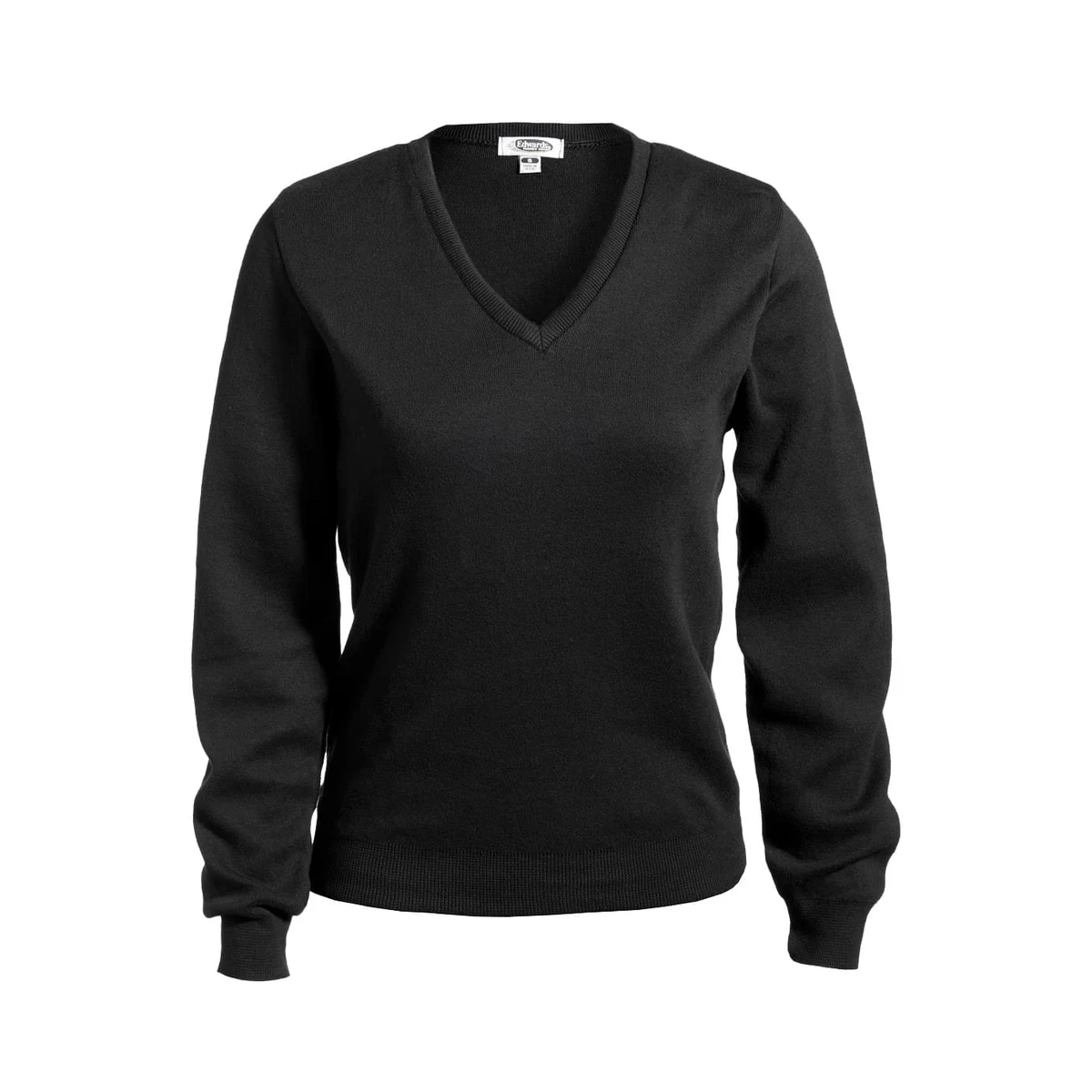 Ladies V-Neck Cotton Sweater 1