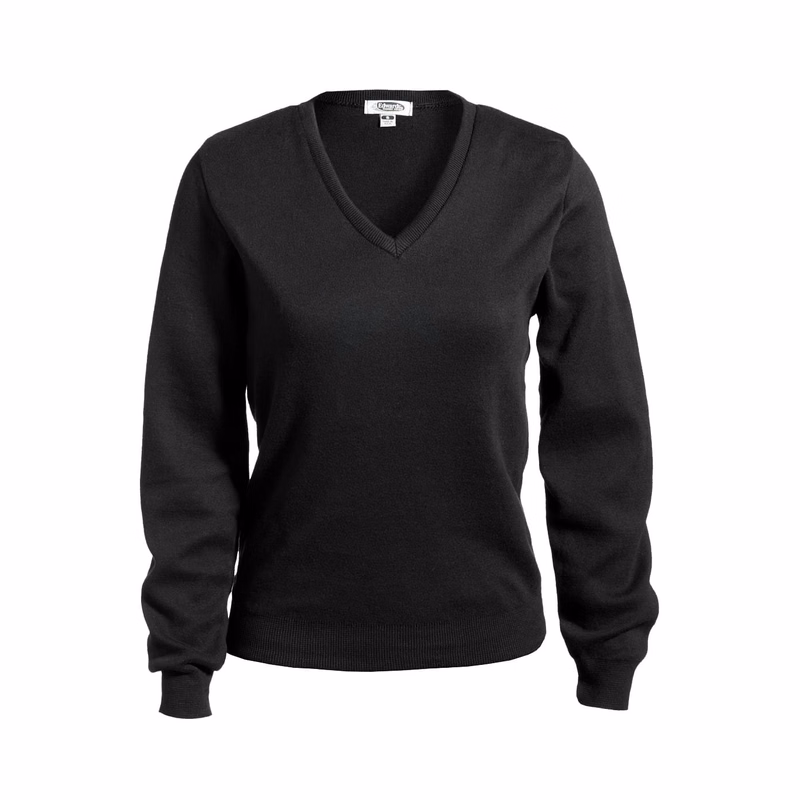 Ladies V-Neck Cotton Sweater