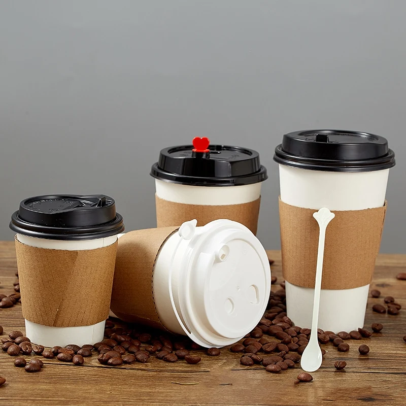 8oz Paper Coffee Cups, custom paper cup with logo imprint 1
