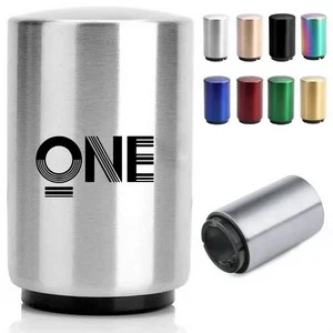 Stainless Steel No Trace Push-Button Automatic Bottle Opener 1