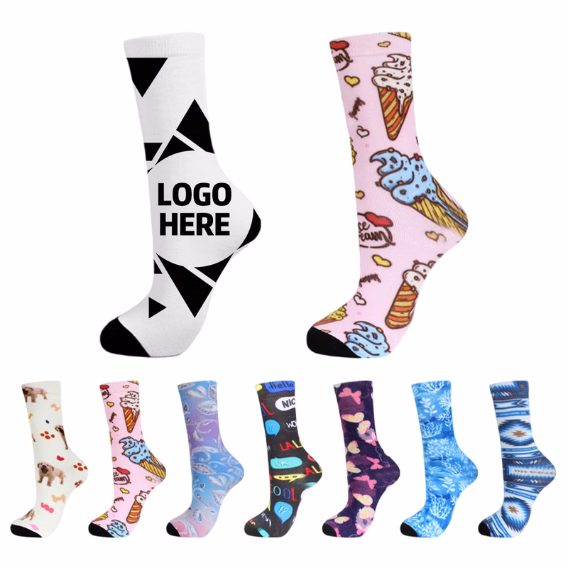 Adult Digital Printed Fashion Socks