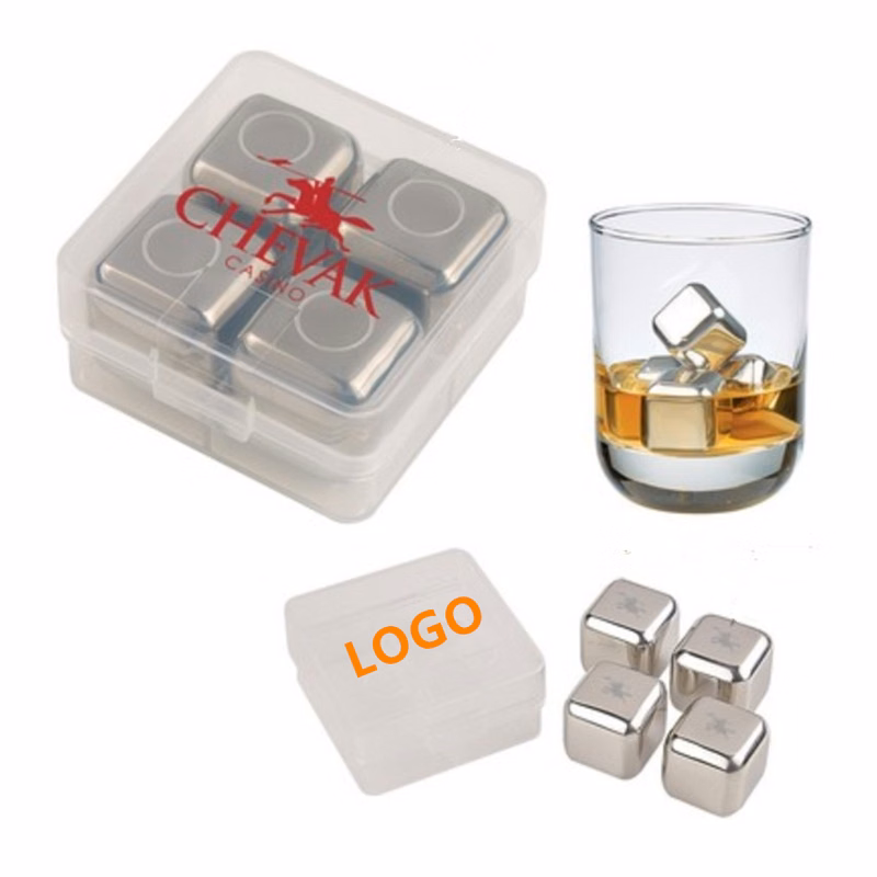 304 Stainless Steel Quick Frozen Ice Cubes / Whisky Ice Cube