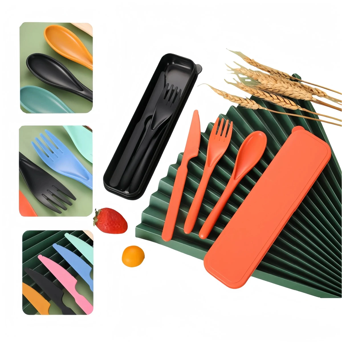 Outdoor camping reusable tableware set 1