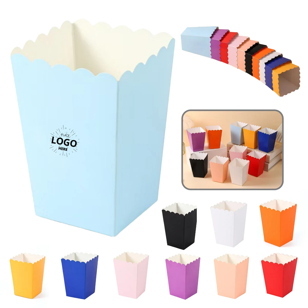Disposable Folding Popcorn Snack Box 1