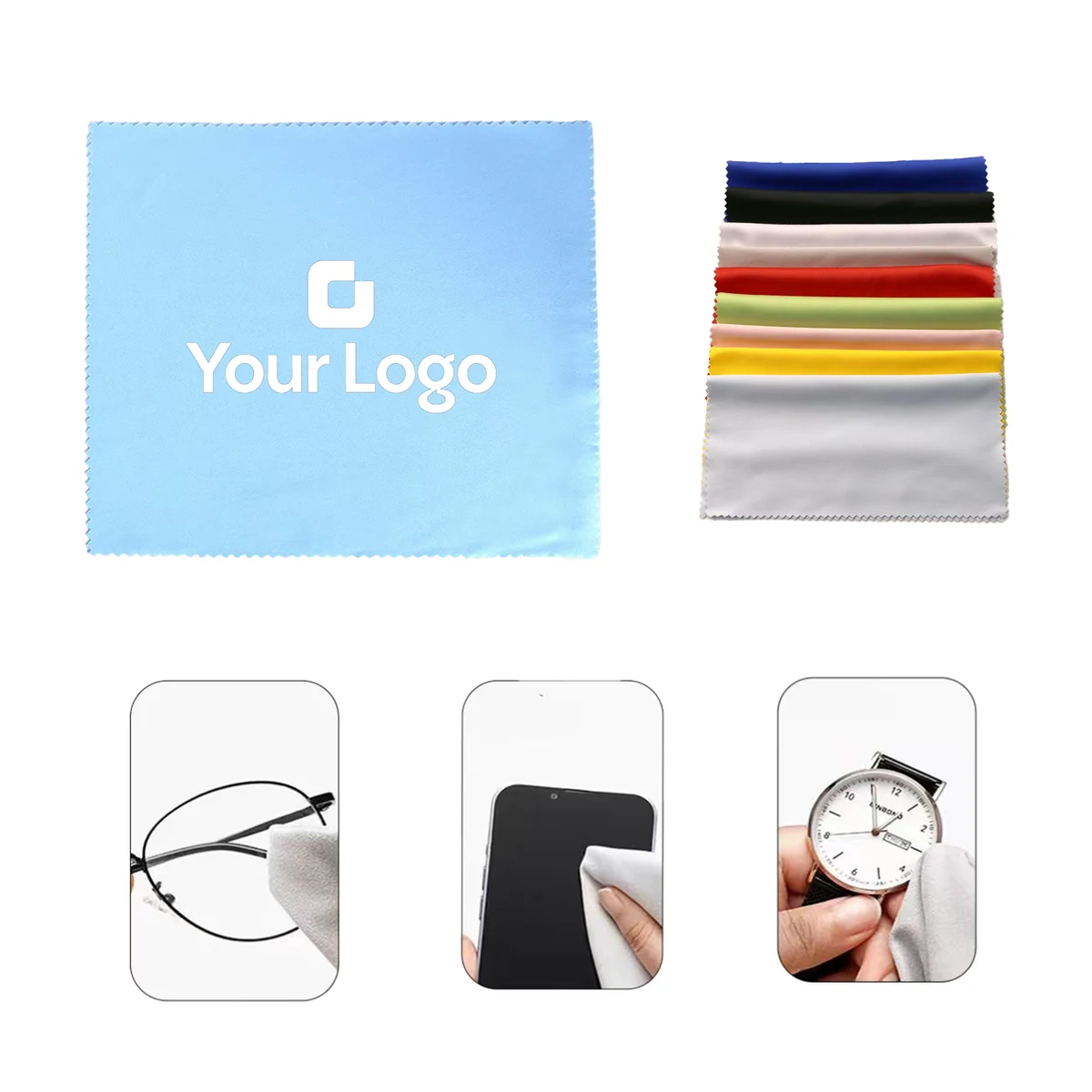 High Quality Microfiber Lens Cleaning Cloth for Eyeglasses 1