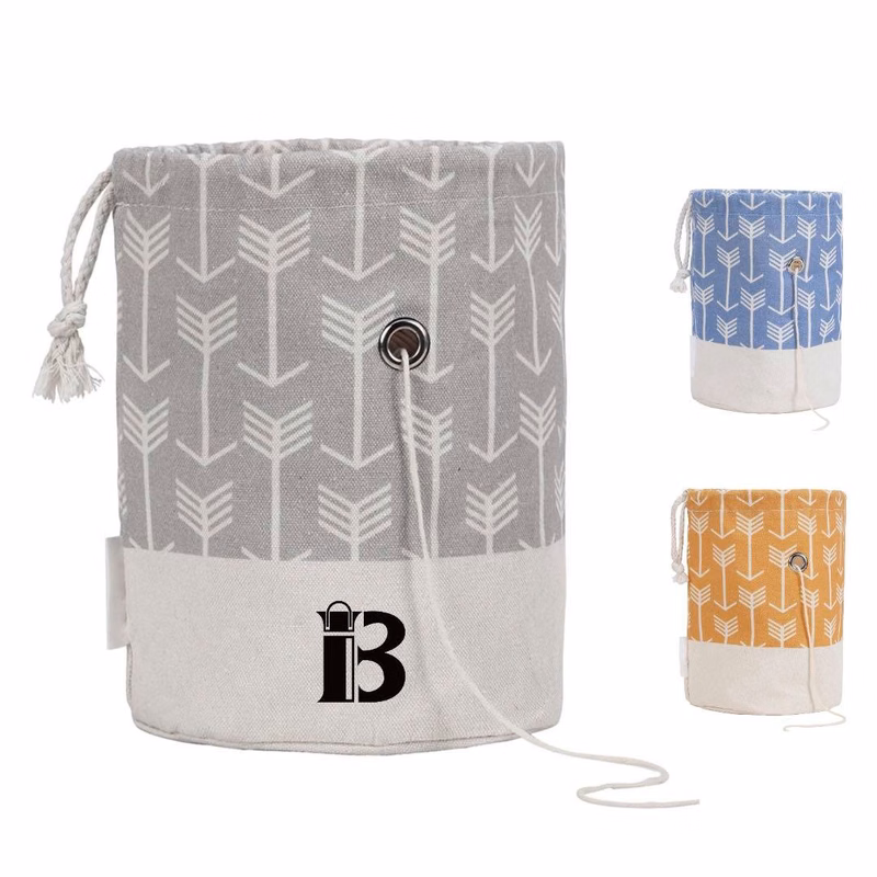 Small Knitting Drawstring Crochet Bag