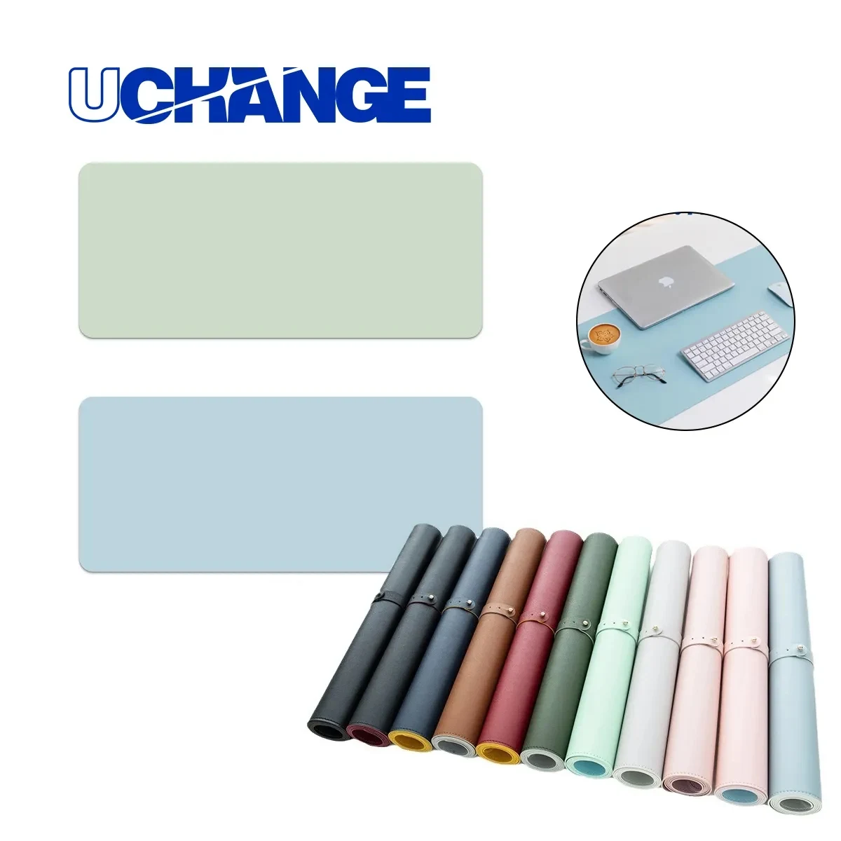 Large PU Leather Desk Pad With Non Slip Base 1