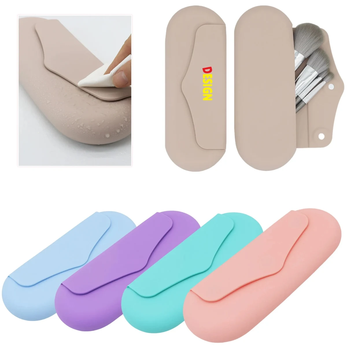 Silicone Travel Makeup Brush Holder 1