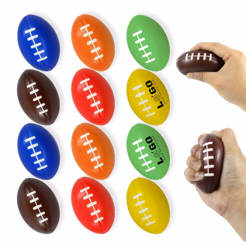 Customize Rugby Ball PU Stress Reliever Toy