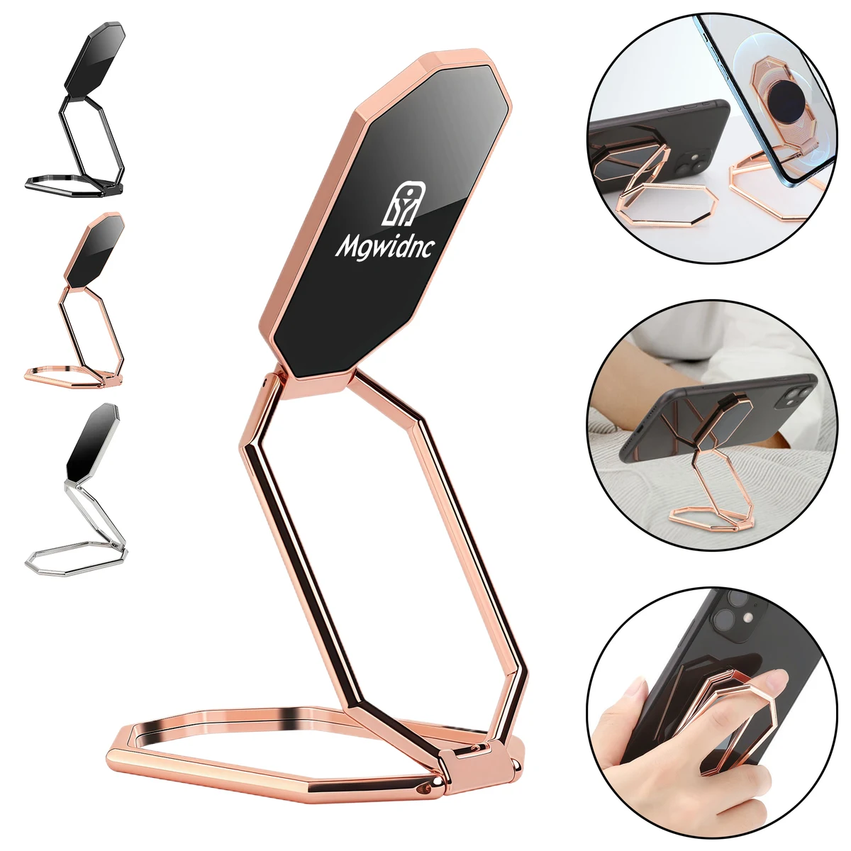 Diamond Foldable Phone Stand with Magnetic Base 1