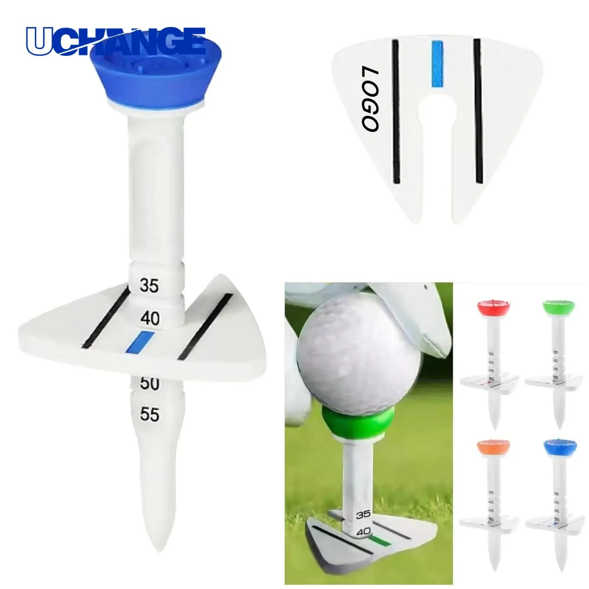Adjustable Plastic Golf Tee Training & Practice Accessory 1