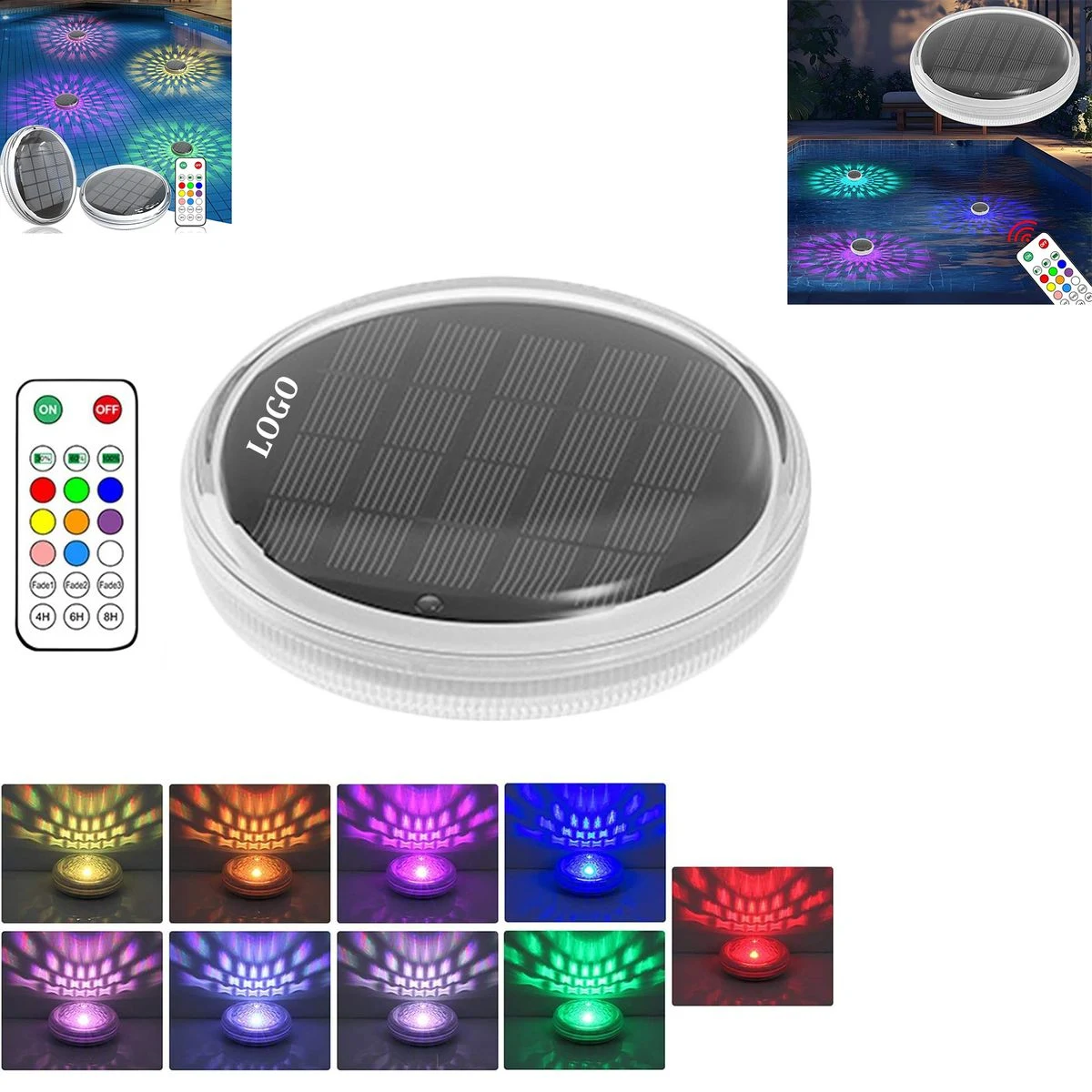 Solar Rechargeable Floating Pool Light 1