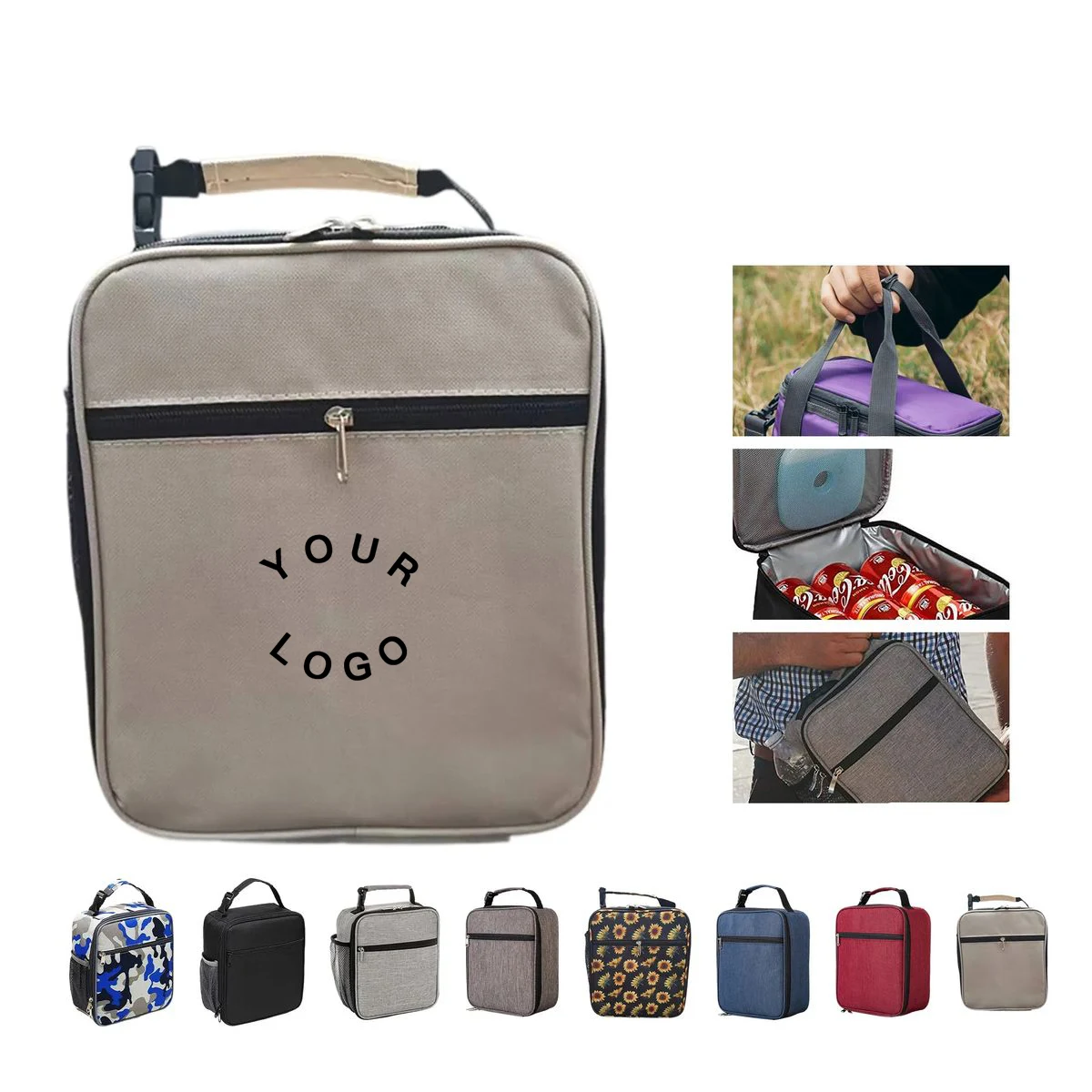 Oxford Lunch Bag with Double Zipper 1