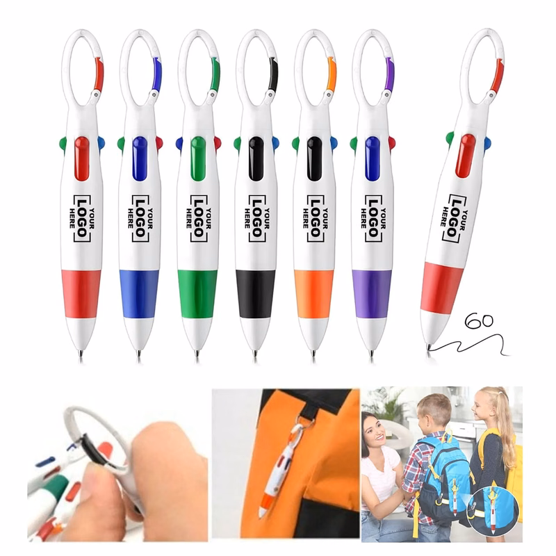 Retractable Shuttle Pens with Buckle Clip