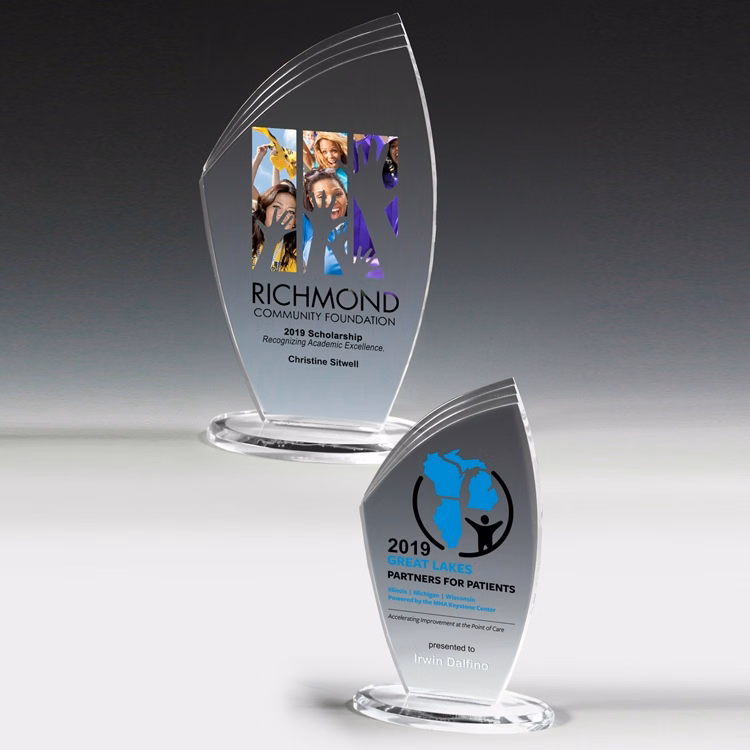 Allure Acrylic Award (4 1/2" x 7 1/4" x 3/8") - 4 Color Process