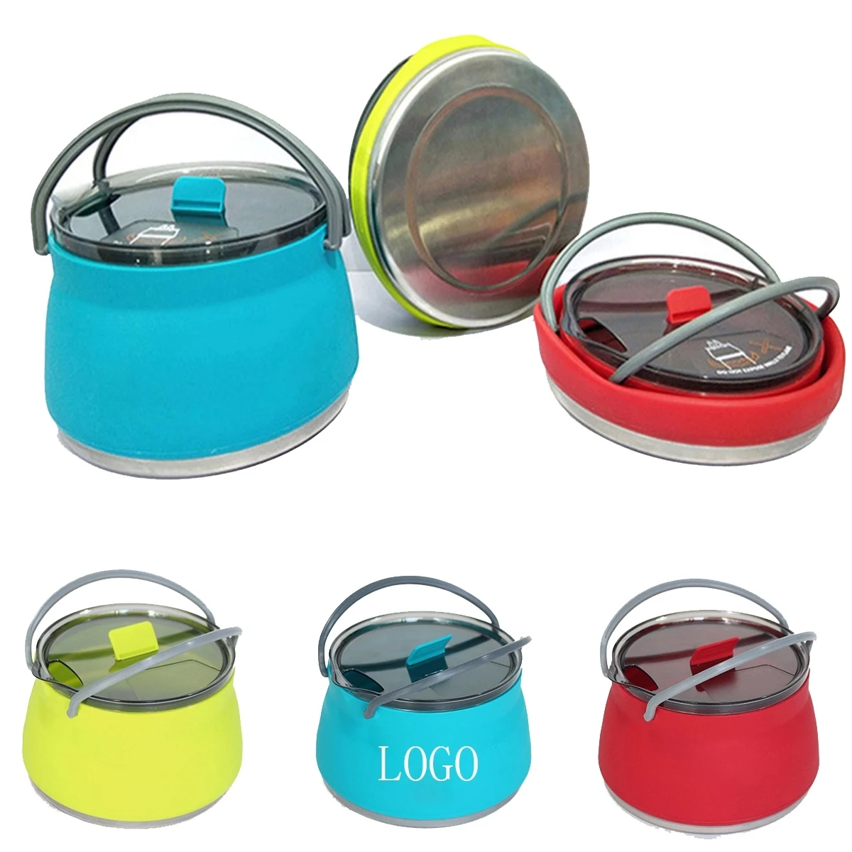 Travel silicone folding water bottle 1