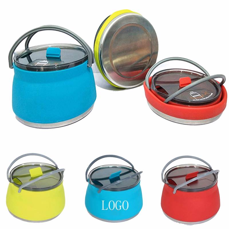 Travel silicone folding water bottle