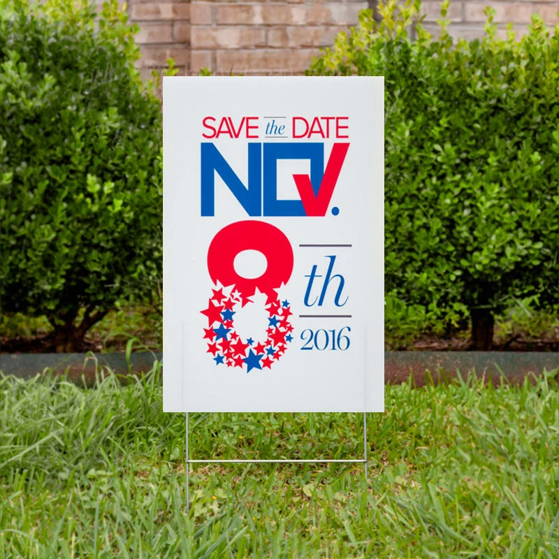 Custom 18" X 12" Vertical Yard Signs 1