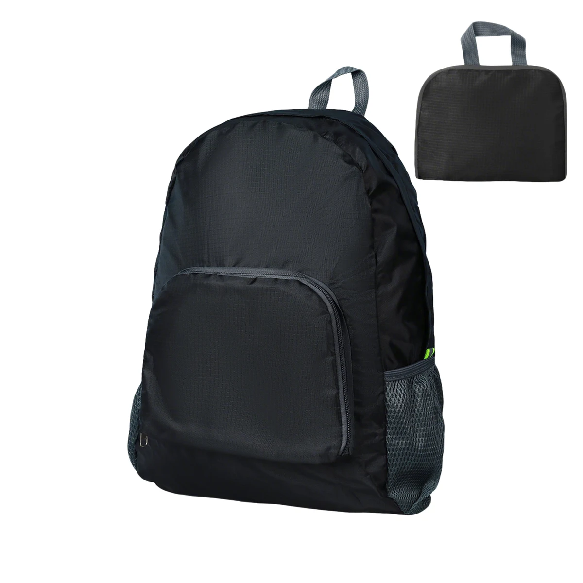 210D Ripstop Foldable Travel Backpack 12" Length x 6.5" Width x 16.5" Height 1