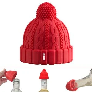 Stylish Beanie Cap Silicone Bottle Lid Wine Stopper Cork 1