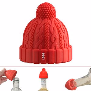 Stylish Beanie Cap Silicone Bottle Lid Wine Stopper Cork