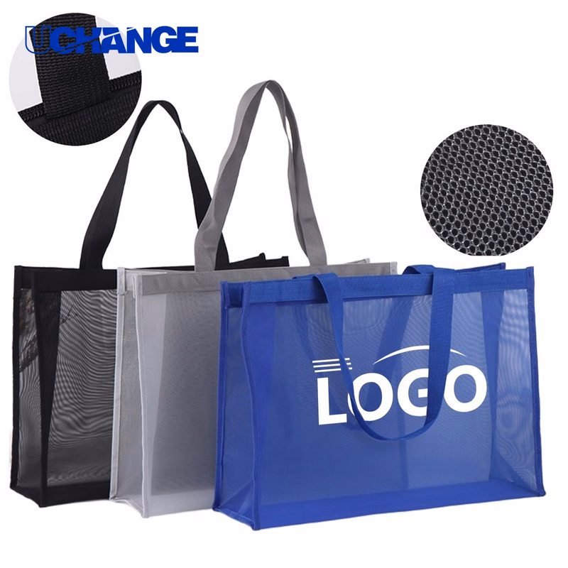 Large Capacity Nylon Mesh Tote Bag Organizer