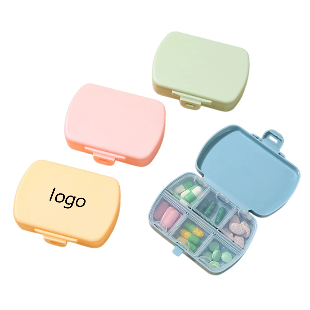 Small Plastic 6-Compartment Pill Case 1