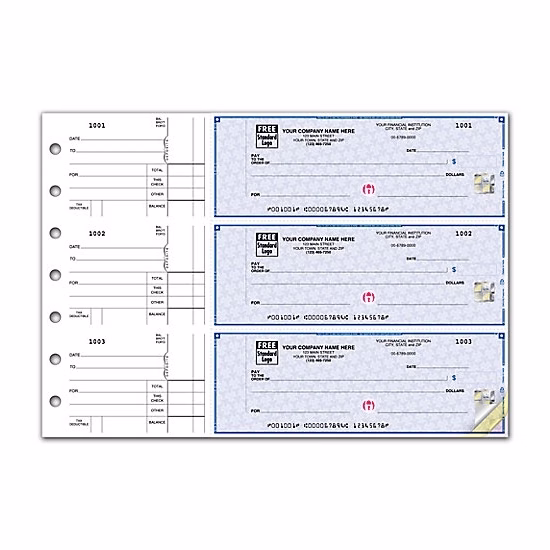 High security 3-on-a-page counter signature checks