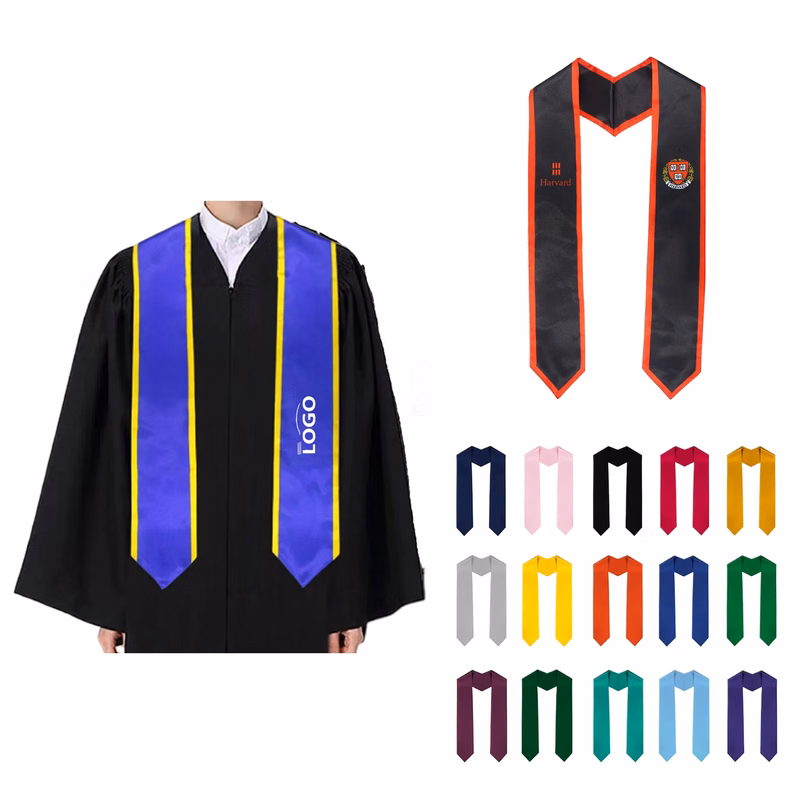 MOQ 50PCS Graduation Shoulder Sash Digital Print Stole