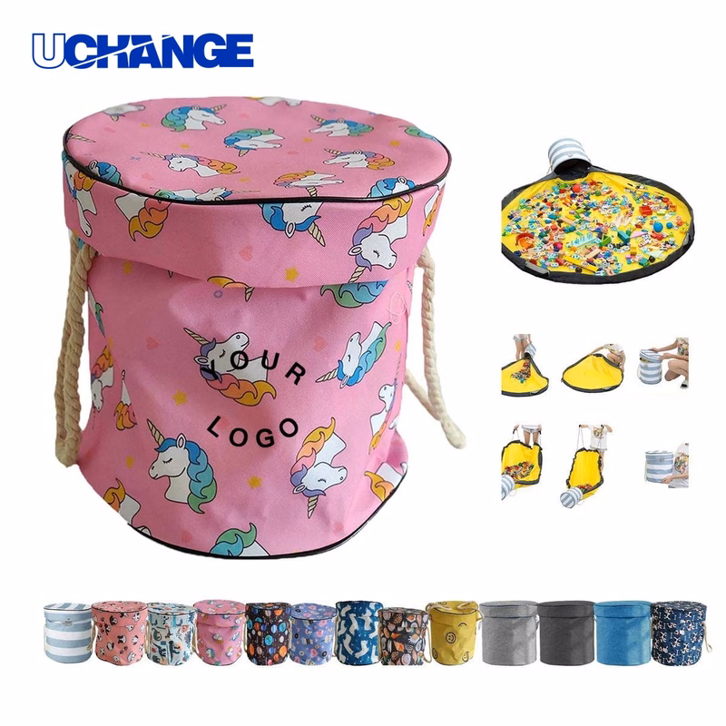 Portable Oxford Fabric Toy Storage Container Organizer