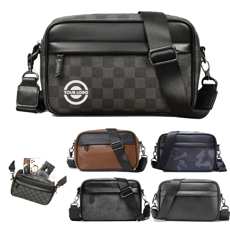 PU Men's Small Crossbody Shoulder Bag Handbag 1