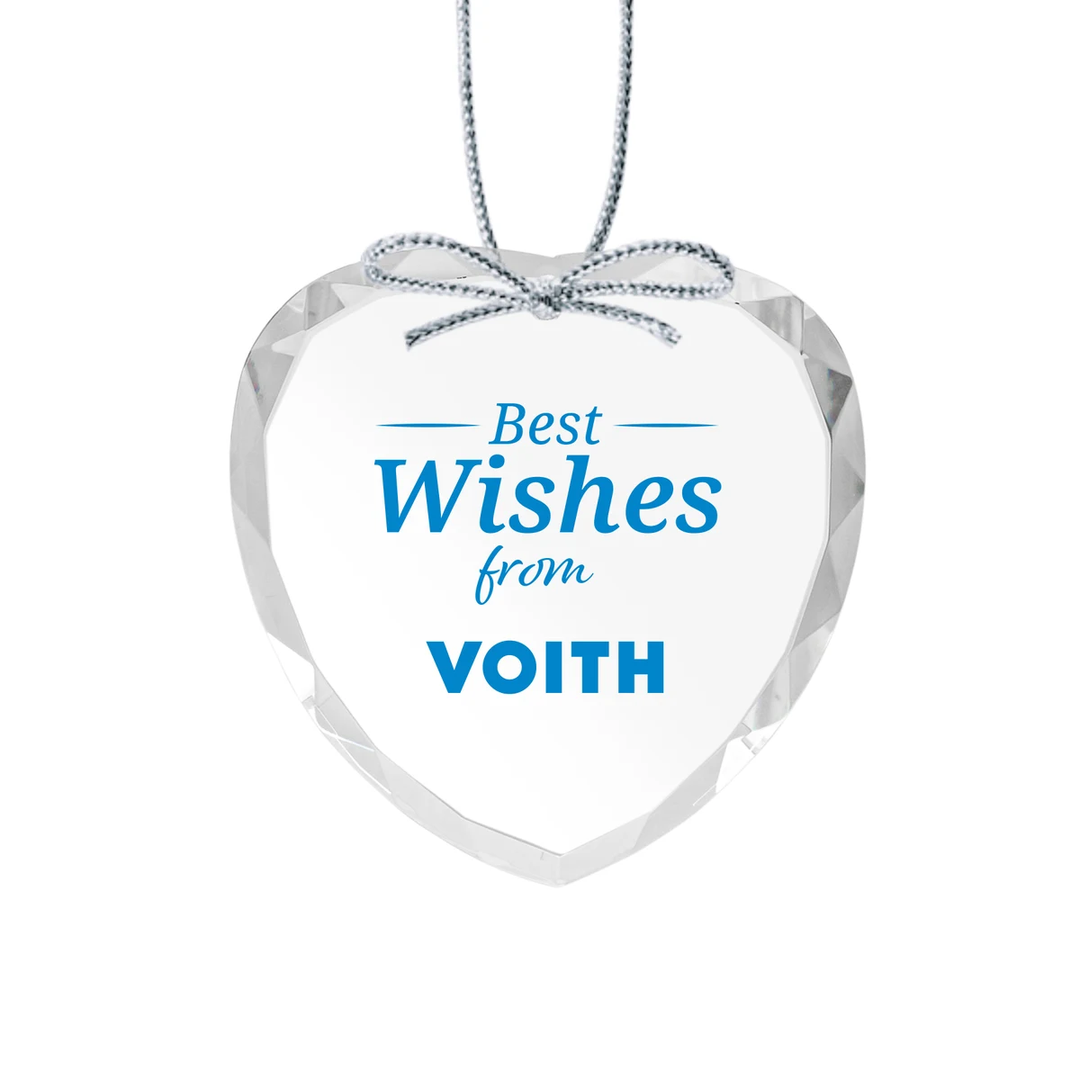 Optical Ornament - Heart Imprinted 1