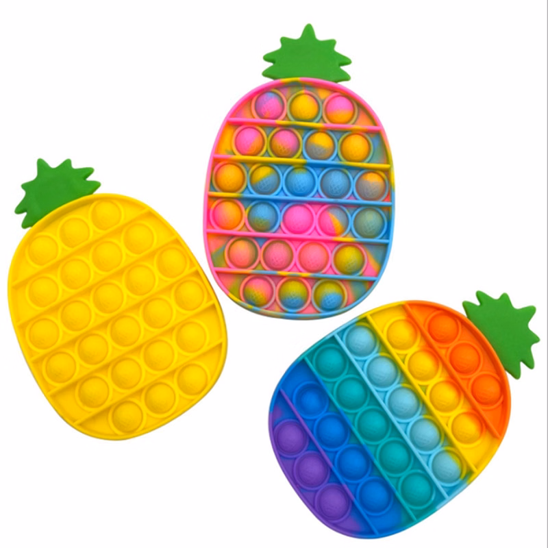 Pineapple Silicone Pops Bubble Sensory Fidget Toy