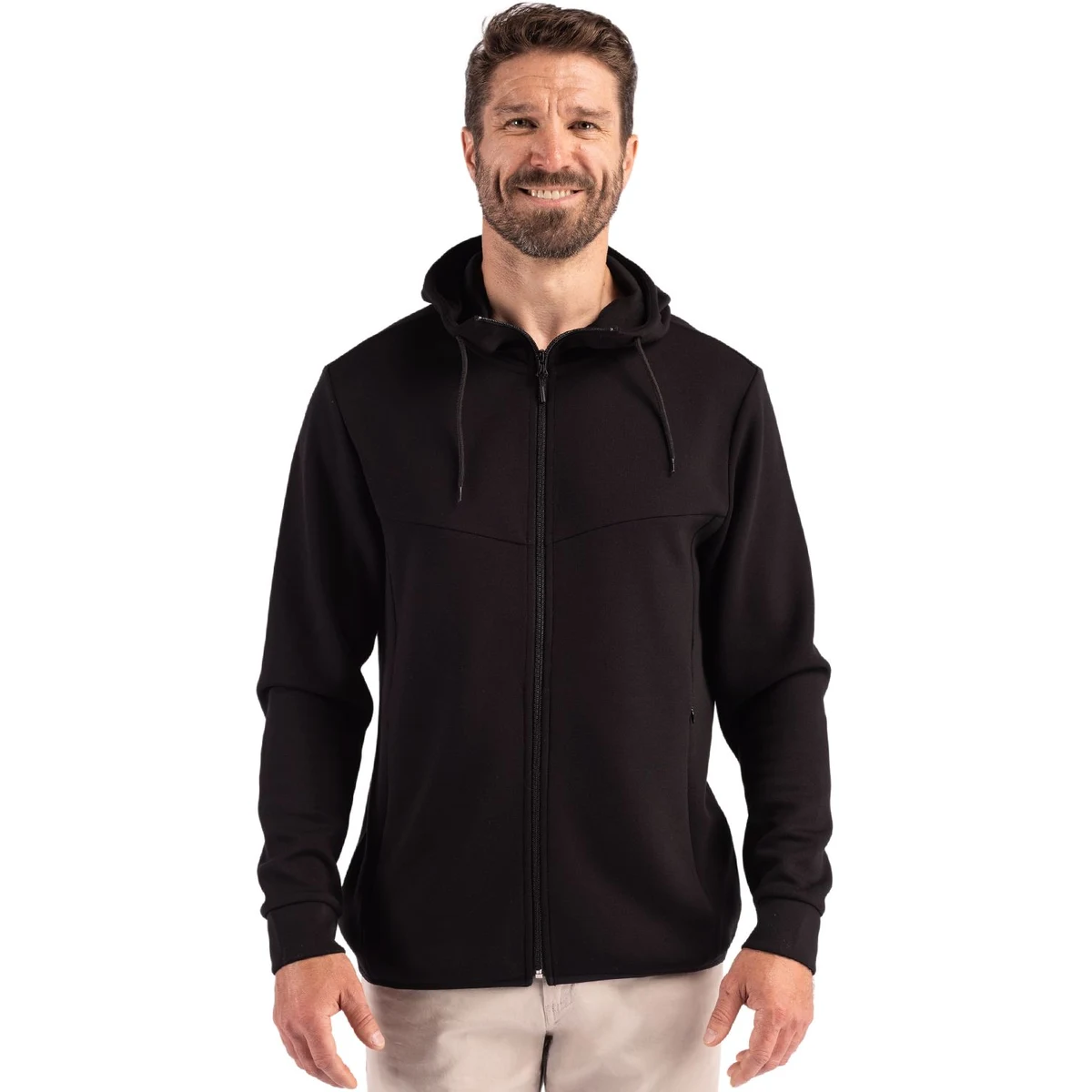 Clique Haven Recycled Mens Full Zip Hooded Sweatshirt 1