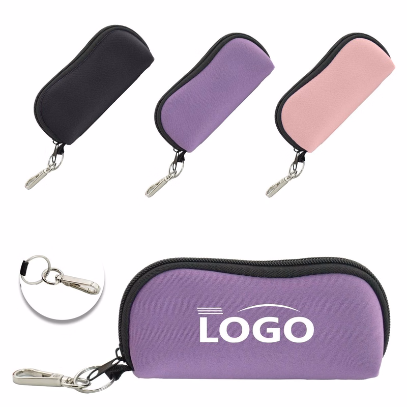 Waterproof Portable Neoprene Glasses Case W/Zipper