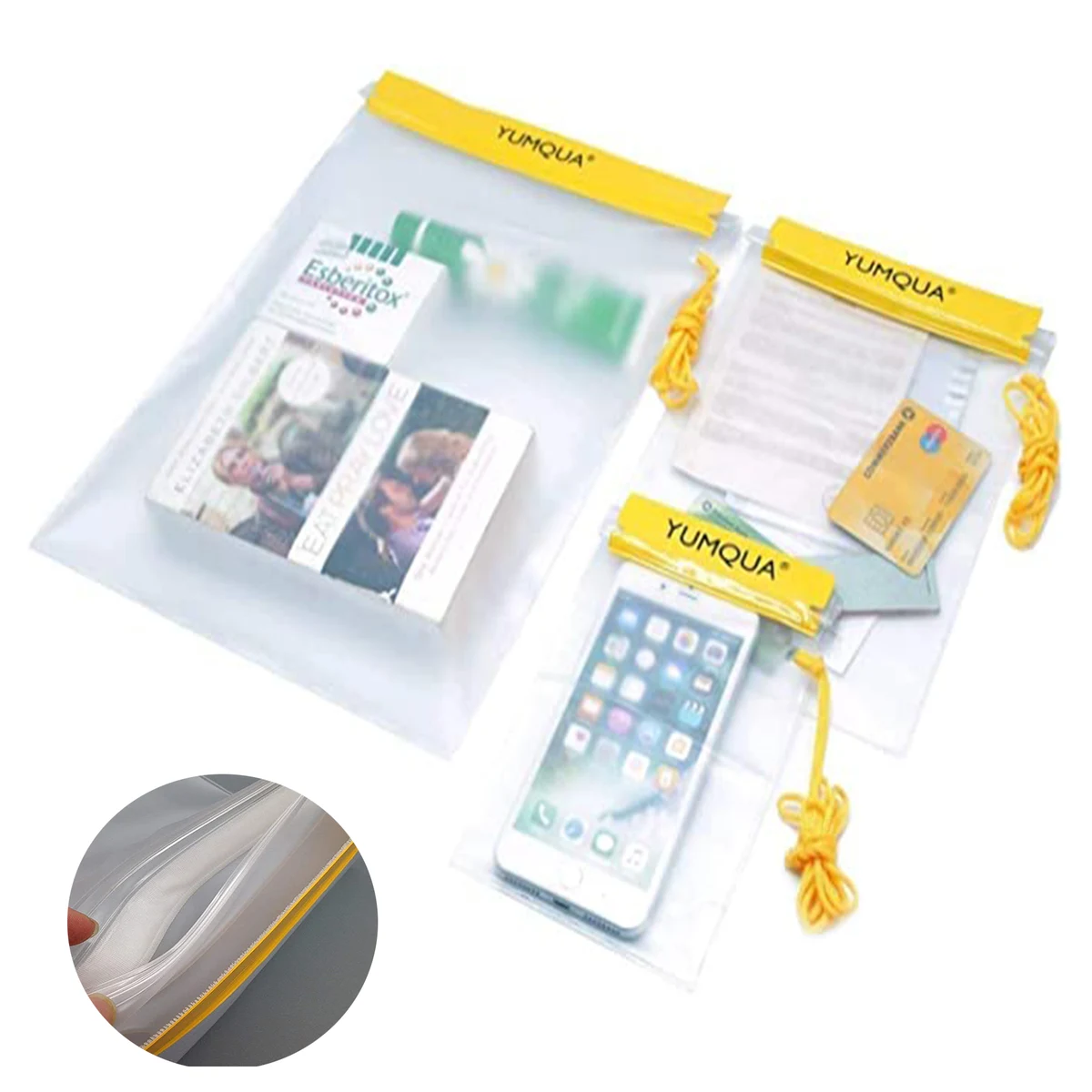 Three Piece Set Transparent Waterproof Bag 1