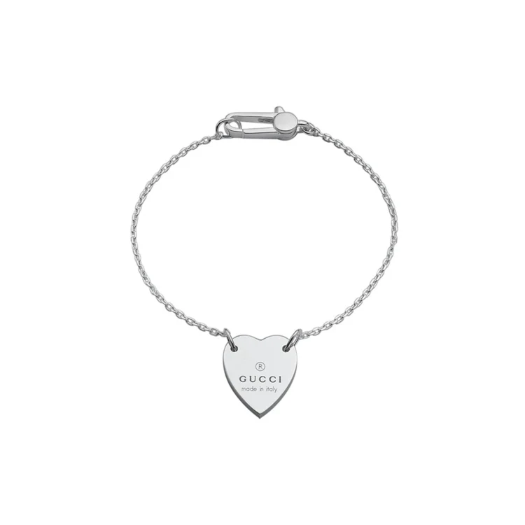 Gucci Trademark Bracelet with Heart Pendant 1