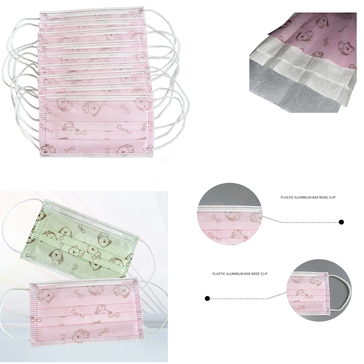 Non-Weven Carton Children Face Mask 3 Layer 1