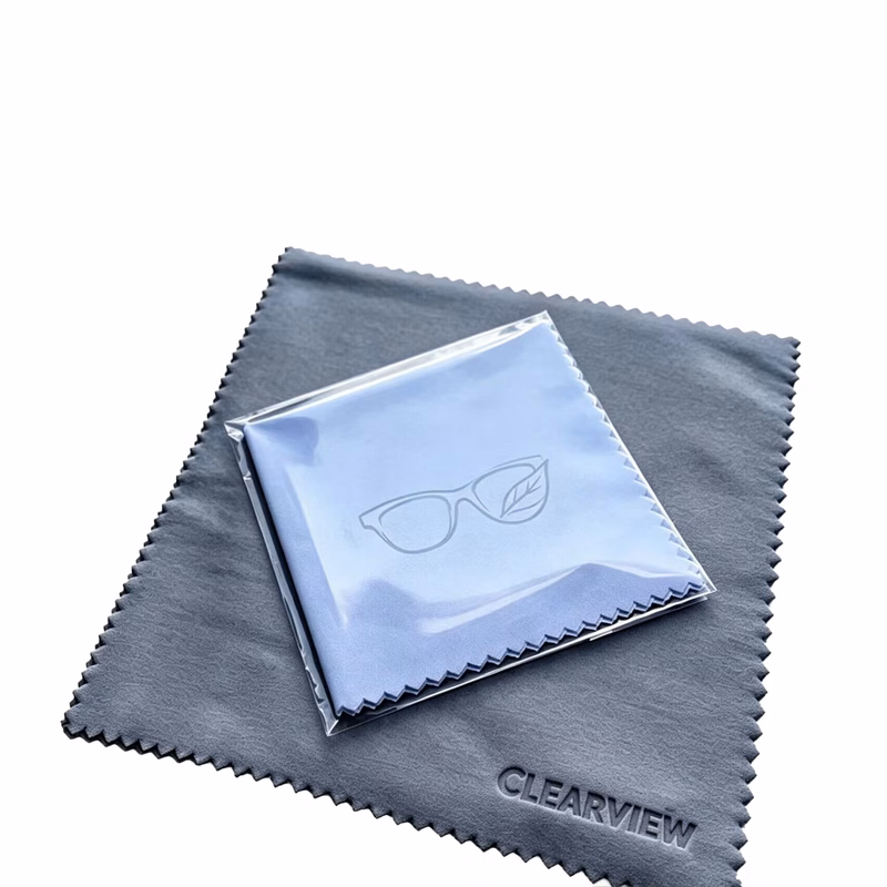 Deboss Microfiber Eyeglass Cloth, Reusable Lens Wipe