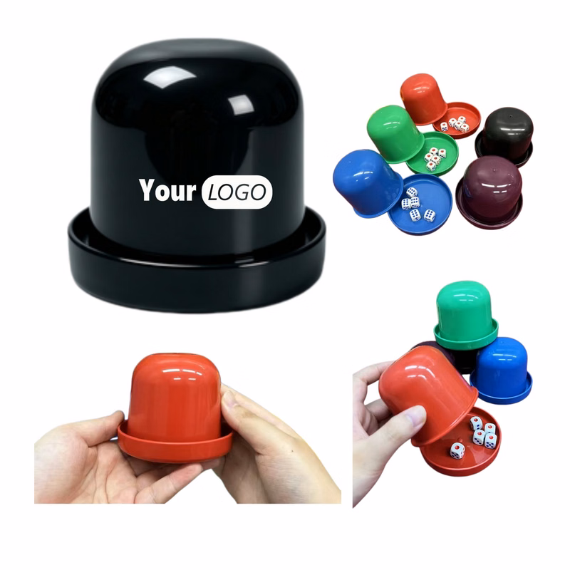 Custom Logo Dice Cup Set
