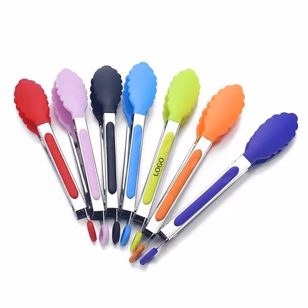 7-Inch Mini Nylon Food Tongs with Small Kitchen Utensil