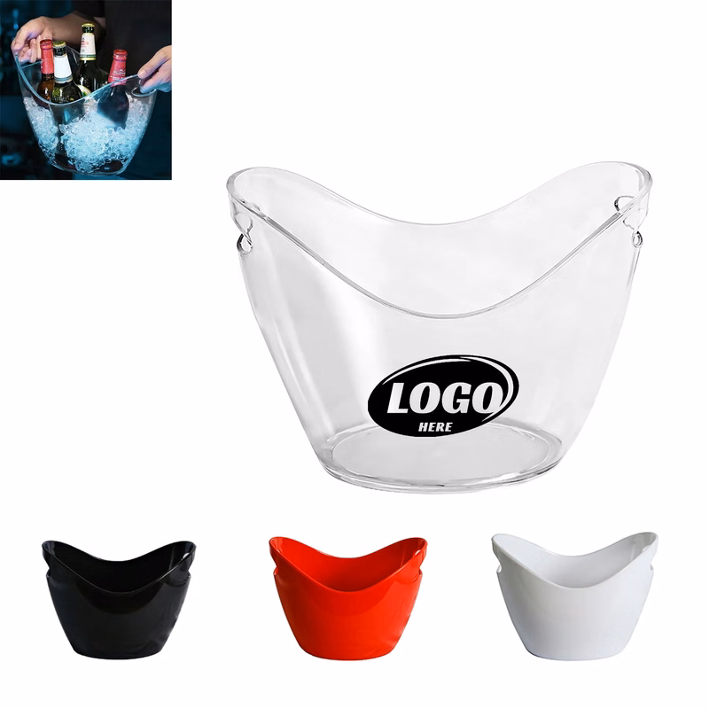 Acrylic 4 Liter Plastic Ice Bucket