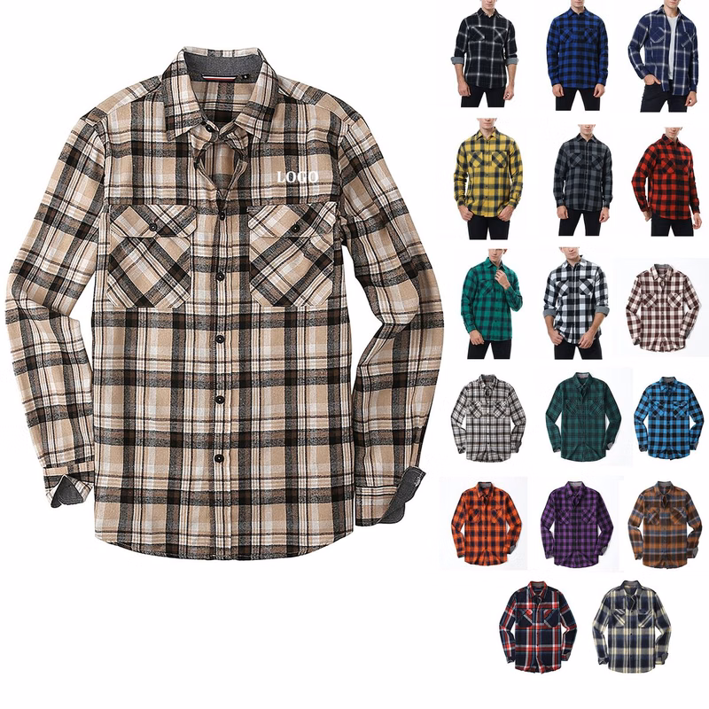 Men's Flannel Plaid Shirt
