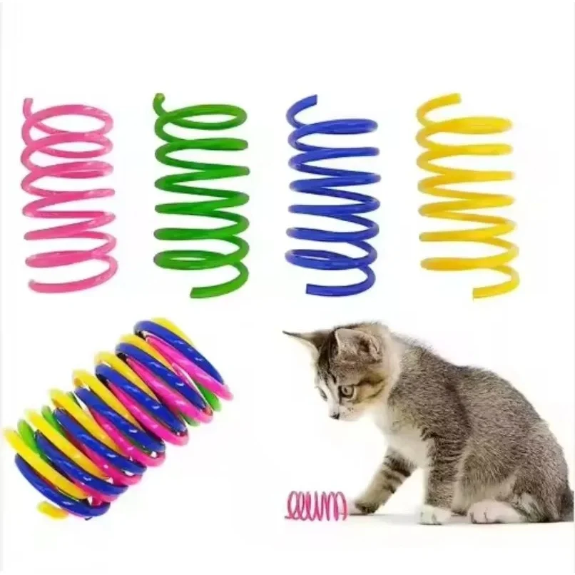 Four Sets Colorful Plastic Spring Toys 1
