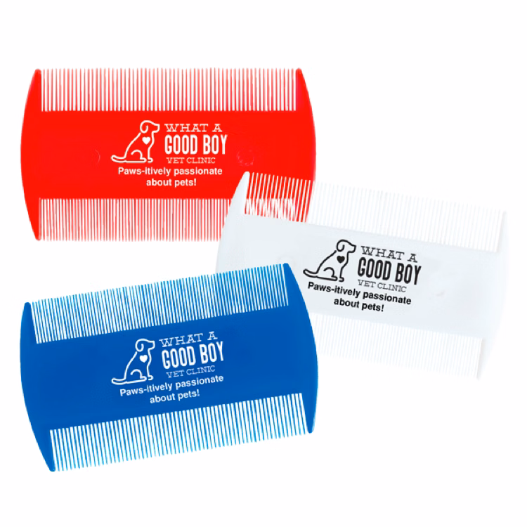Red, White & Blue Flea Comb (3"x 2 1/16")