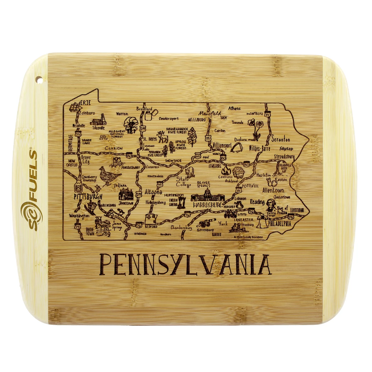 A Slice of Life Pennsylvania Serving & Cutting Board 1