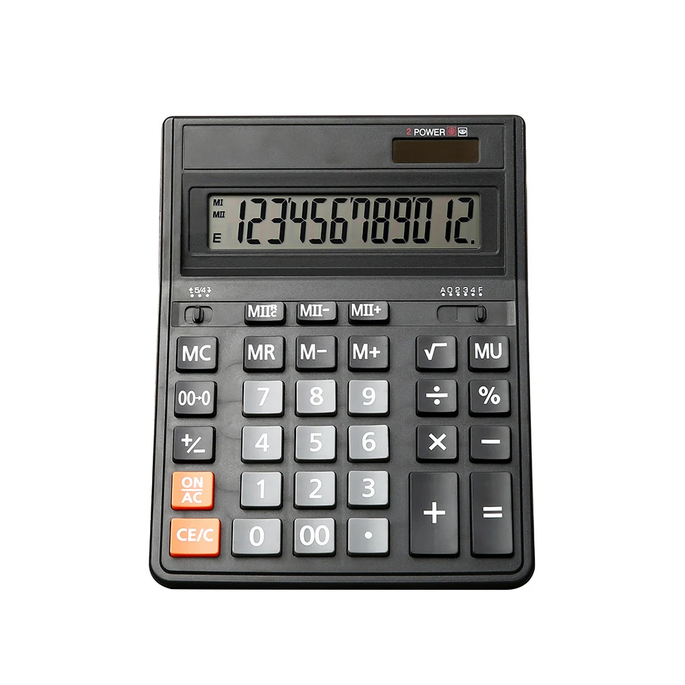 12-Digit Display solar Battery Dual Power Calculator 1