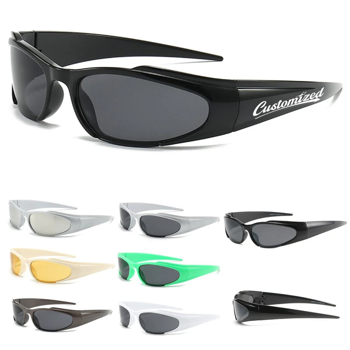 Sport Wraparound Cycling Sunglasses with UV Protection 1